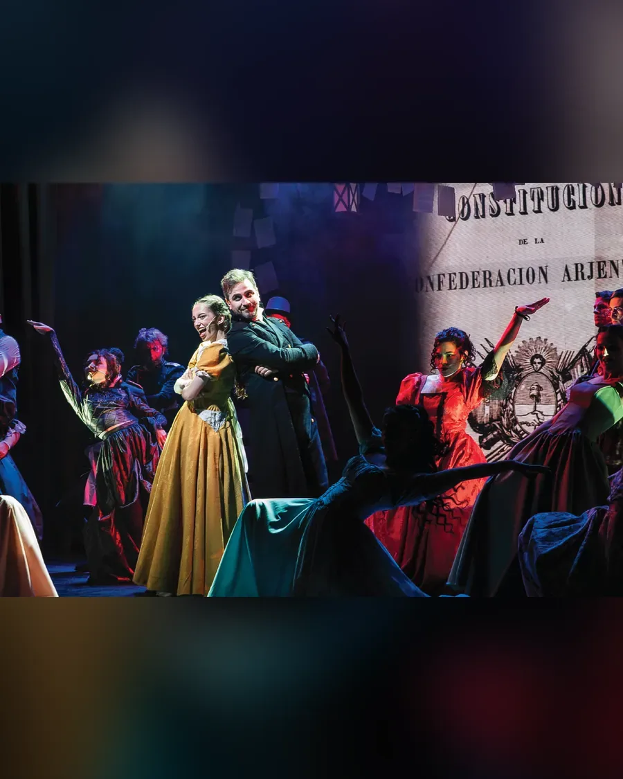 Afiche de Alberdi, el musical en Nacional Cervantes