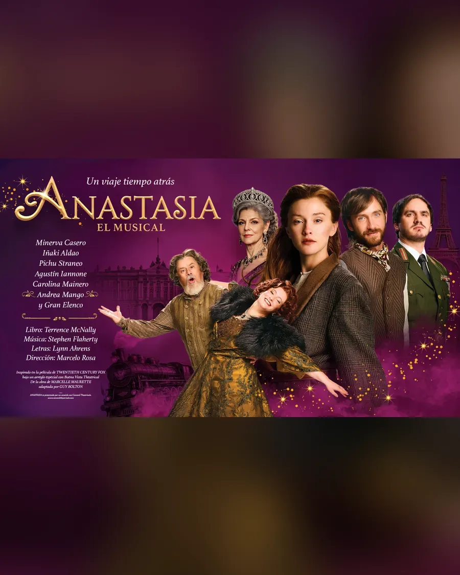 Afiche de Anastasia, el musical en Astral