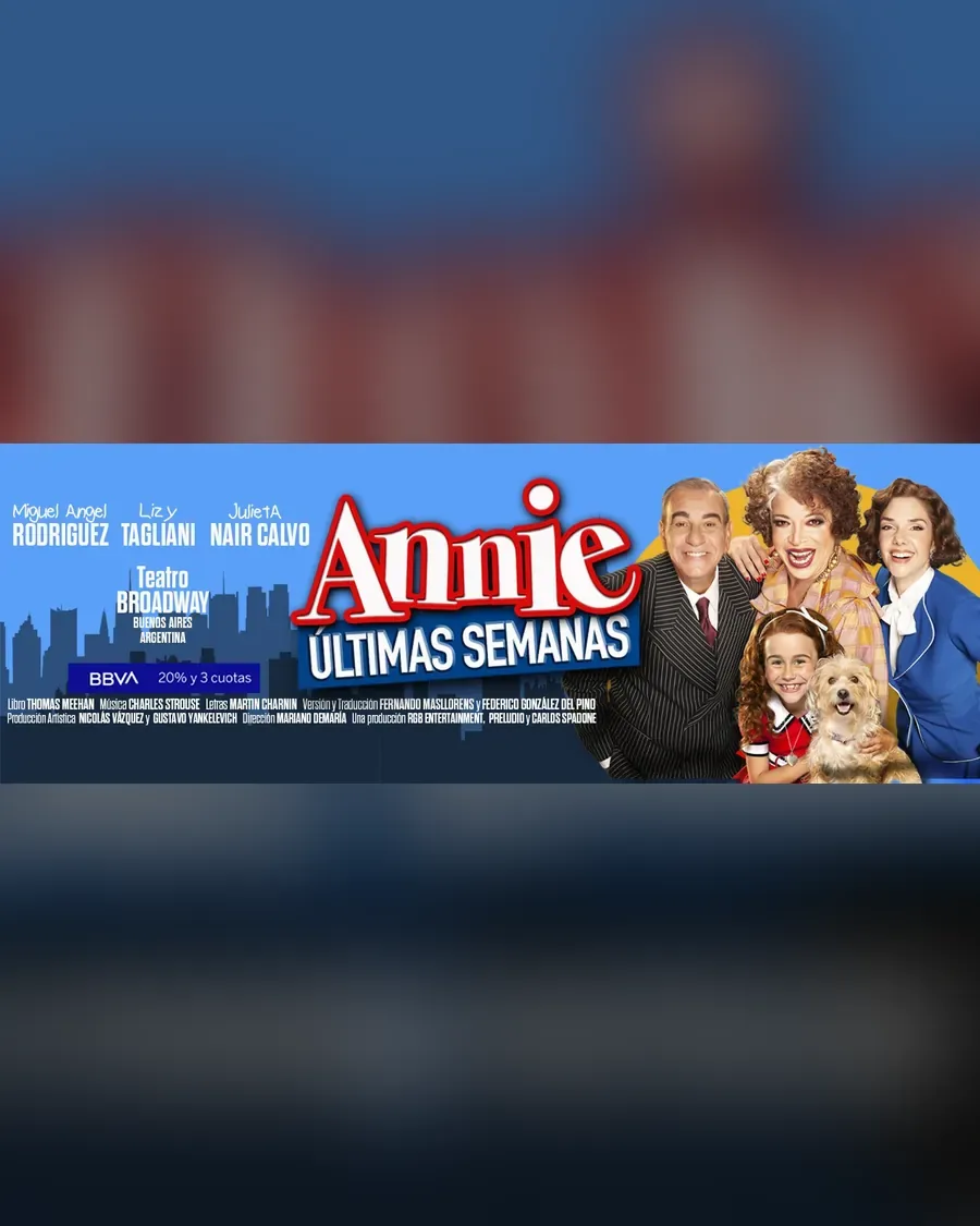 Afiche de Annie en Broadway