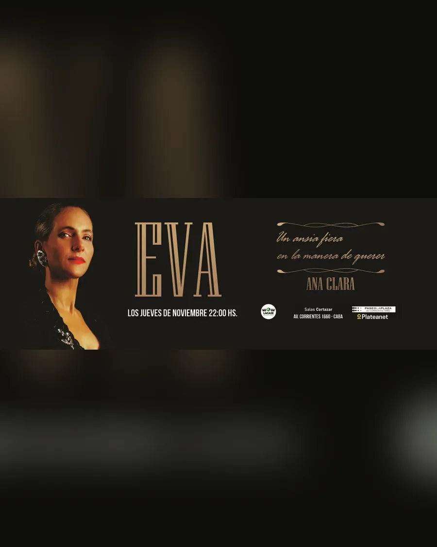 Afiche de Eva. Un ansia fiera en la manera de querer