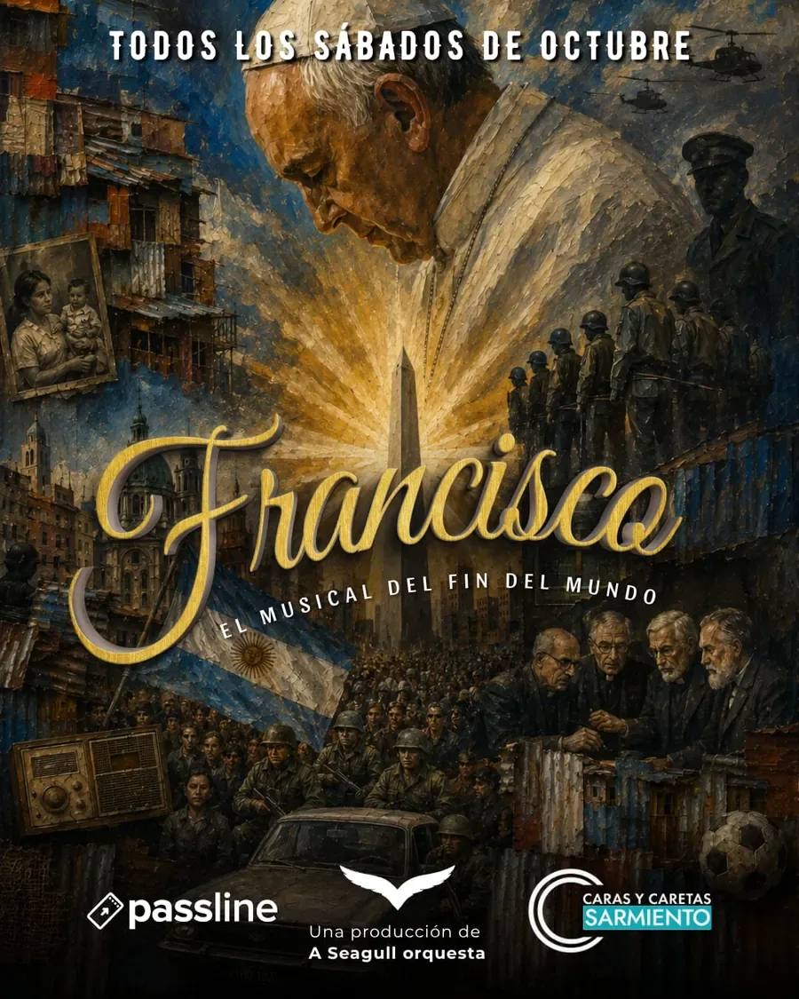 Afiche de Francisco, el musical del fin del mundo