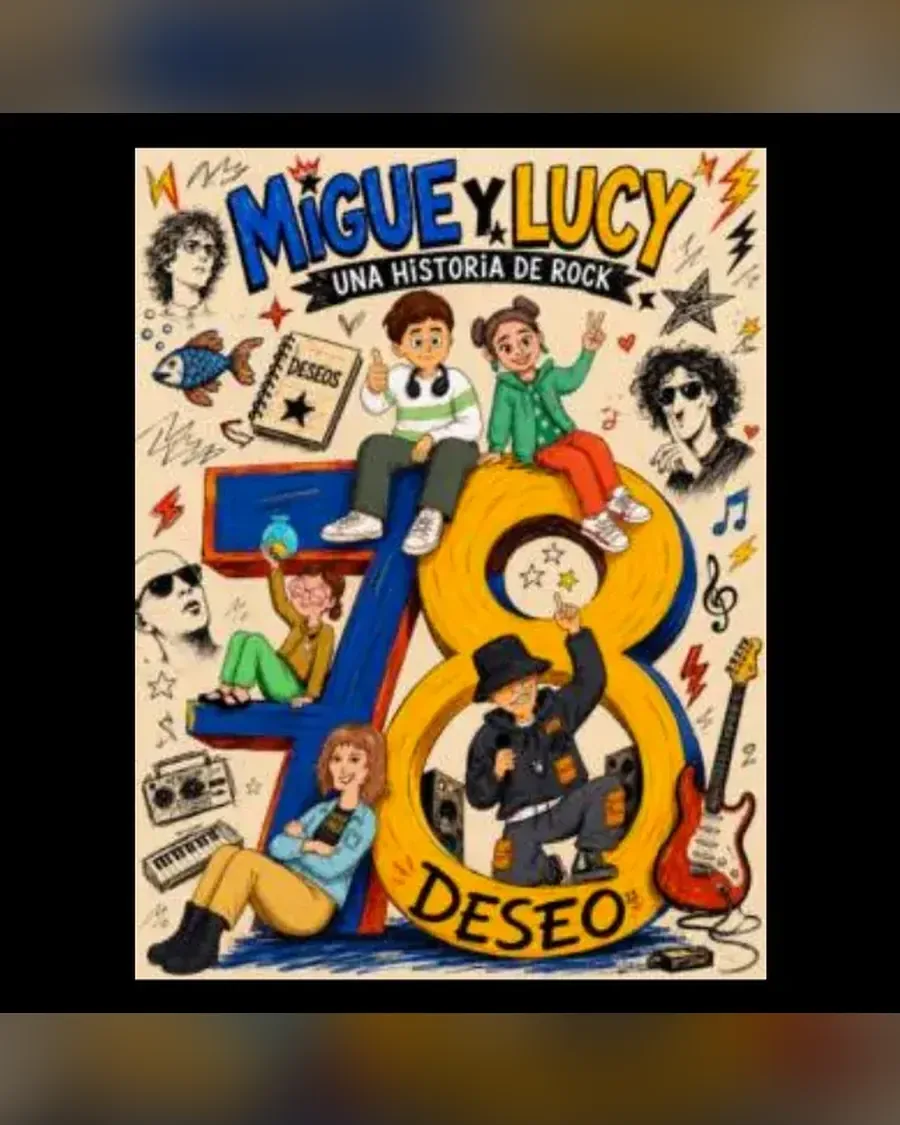 Afiche de Migue y Lucy, una historia de rock